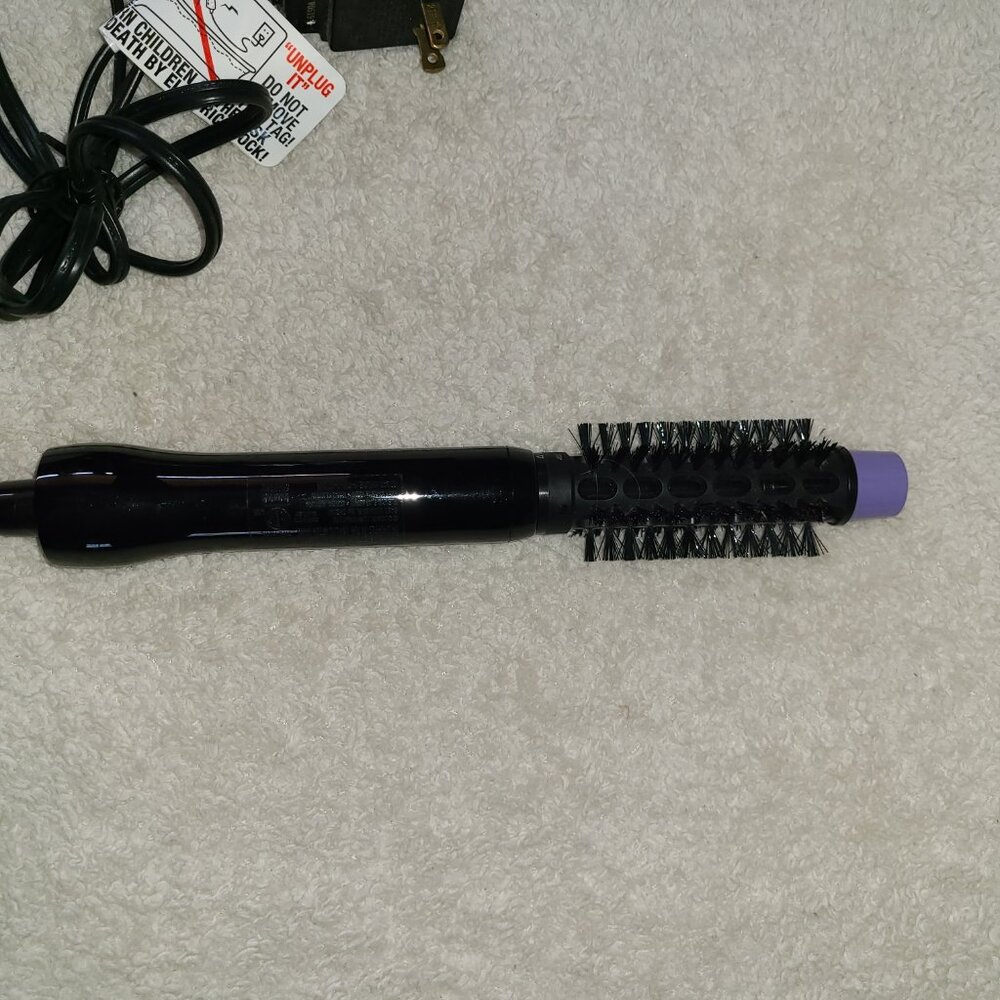 Conair Supreme Black/Purple 2-in-1 Hot Air Curling Brush Dryer - Picture 7 of 10